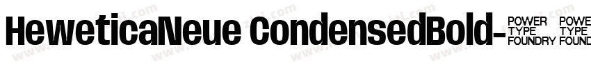 HeweticaNeue CondensedBold字体转换